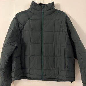 Halfdays Nellie Packable Puffer Jacket in Alpine Green